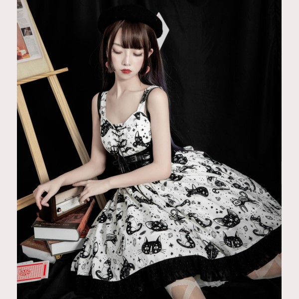 Lolita cat cheap dress